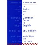 The Broadview Book of Common Errors in English 9781551110080