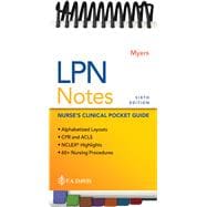 LPN Notes Nurse's Clinical Pocket Guide 9781719650298