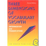 Three Dimensions of Vocabulary Growth 9781567650402