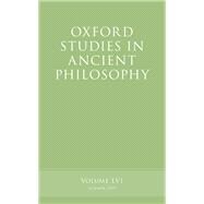 Oxford Studies in Ancient Philosophy, Volume 56 9780198851059