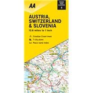 Road Map Austria, Switzerland & Slovenia 9780749582173