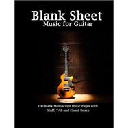 Blank Sheet Music for Guitar 9781523672363