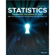 Statistics: Unlocking the Power of Data, Third Edition with WileyPLUS Next Gen Card Multi-Semester Set 9781119822394