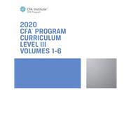 CFA Program Curriculum 2020 Level III, Volumes 1 - 6, Box Set 9781946442963