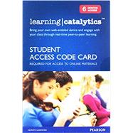 Learning Catalytics (Six Month Access) 9780134433271