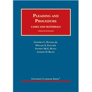 Pleading and Procedure, Cases and Materials(University Casebook Series) 9781647083304