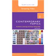 Contemporary Topics 1 Streaming Video Access Code Card 9780133994155