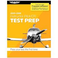 2025-2026 Instructor Pilot/CFI Test Prep With Prepware Software 9781644254301