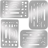 Pcs Erasing Shields Stainless Steel Drawing Template Shields Drafting Tools Metal Eraser Shields Tool for Mechanical Drawing Engineering Design (B0BHKTJ2KB) 8780000184772