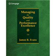 Managing for Quality and Performance Excellence 9780357984789
