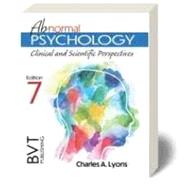 Abnormal Psychology: Clinical and Scientific Perspectives (DSM-5-TR) 9781517815196