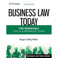 MindTap for Business Law Today, The Essentials: Text and Summarized Cases 9780357635247