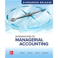 Introduction to Managerial Accounting: 2024 Release, Looseleaf w/ Connect Access Card 9781266155352