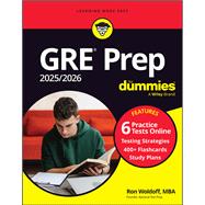 GRE Prep 2025/2026 For Dummies Book + 6 Practice Tests + 400 Flashcards Online 9781394255665