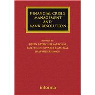 Financial Crisis Management and Bank Resolution 9781000285833