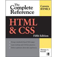 HTML & CSS: The Complete Reference, Fifth Edition 9780071496292