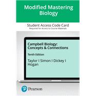 Mastering Biology with Pearson eText Access Code for Campbell Biology: Concepts & Connections 9780137626984