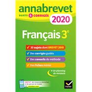 Annales du brevet Annabrevet 2020 Français 3e 9782401057166