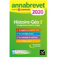 Annales du brevet Annabrevet 2020 Histoire Géographie EMC 3e 9782401057203