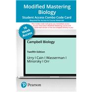 Modified Mastering Biology with Pearson eText -- Combo Acces Card -- for Campbell Biology (18-Weeks) 9780136858256