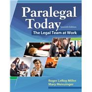Paralegal Today: The Legal Team at Work 9781305978379