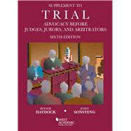Supplement to Trial Advocacy Before Judges, Jurors, and Arbitrators 9781642428582