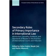 Secondary Rules of Primary Importance in International Law Attribution, Causality, Evidence, and Standards of Review in the Practice of International Courts and Tribunals 9780192869012