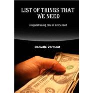 List of Things That We Need 9781506009070