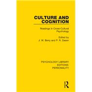 Culture and Cognition 9780367109882