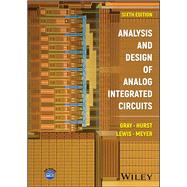 Book cover for Analysis and Design of Analog Integrated Circuits
