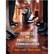Book cover for Business and Professional Communication, 3/e (UWM Custom)