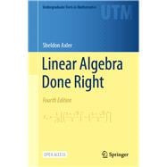 Book cover for Linear Algebra Done Right
