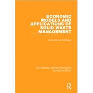 Book cover for Economic Models and Applications of Solid Waste Management