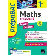 Book cover for Prépabac Réussir l'examen Maths 1re générale (spécialité) Bac 2026
