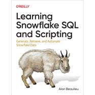 Book cover for Learning Snowflake SQL and Scripting
