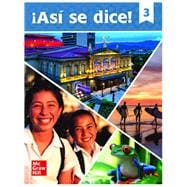 Book cover for Asi se dice! Level 3, Student Edition