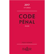 Book cover for Code pénal 2017, annoté
