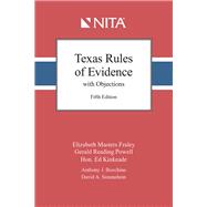 Book cover for Texas Rules of Evidence with Objections
