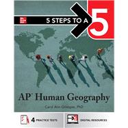 Book cover for 5 Steps to a 5: AP Human Geography 2026: Practice AP Tests + AP Content Review + Digital Exams
