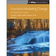 Book cover for Functions Modeling Change: A Preparation for Calculus, 6th Edition [Rental Edition]
