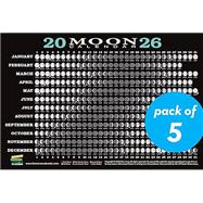 Book cover for 2026 Moon Calendar Card (5 pack) Lunar Phases, Eclipses, and More!
