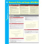 Book cover for Research Style & Usage: APA/MLA SparkCharts