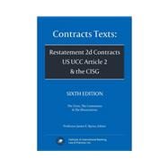 Book cover for Contracts Texts: Restatement 2d Contracts, UCC Article 2 & CISG - 6th Edition