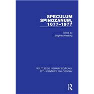 Book cover for Speculum Spinozanum, 1677-1977