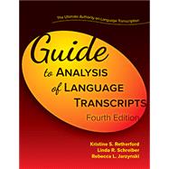 Book cover for Guide to Analysis of Language Transcripts-Fourth Edition
