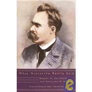 Book cover for What Nietzsche Really Said