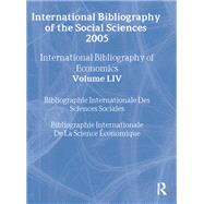 Book cover for IBSS: Economics: 2005 Vol.54