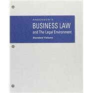 Book cover for Bundle: Anderson’s Business Law and the Legal Environment, Standard Volume, Loose-Leaf Version, 23rd + MindTap Business Law, 1 term (6 months) Printed Access Card