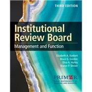 Book cover for Institutional Review Board: Management and Function .