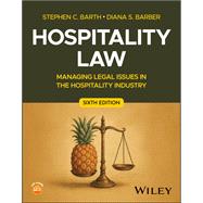 Book cover for HOSPITALITY LAW